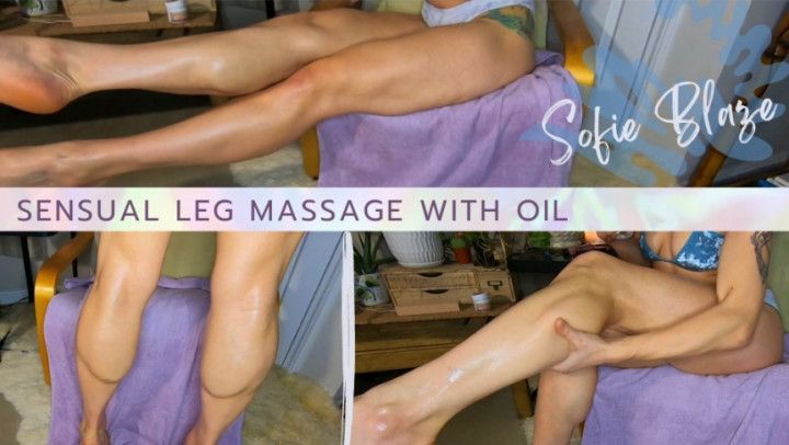 Sensual Leg Massage with Oil