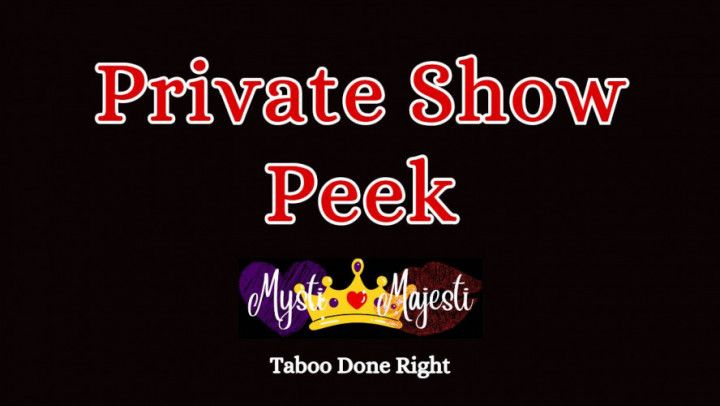 PRIVATE SHOW PEEK