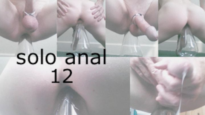 anal 12 glass cone insertion