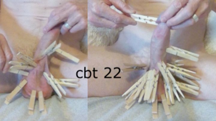 solo cbt 22 clothespins on balls n shaft