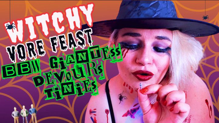 Witchy Vore Feast -  BBW Giantess Devours Tinies