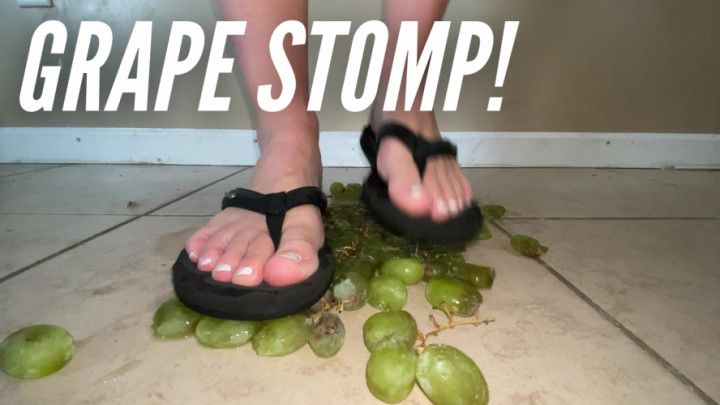 Foot Crush in Flip Flops with Fruit