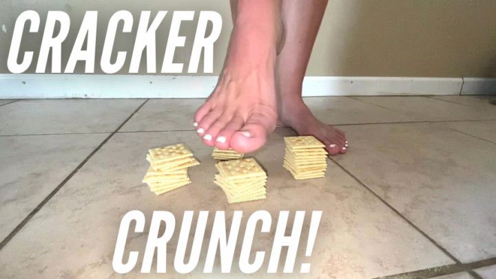 Food Crush Fetish Barefoot Feet Crackers