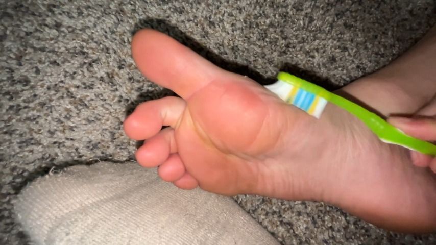 Foot Humiliation ft Toothbrush + VOICE