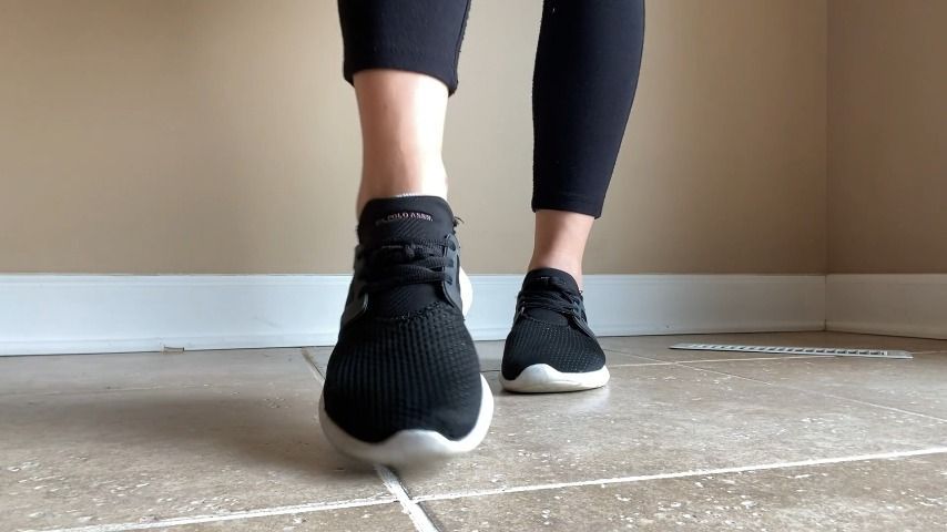 Shoe Fetish Working Out in Sneakers POV