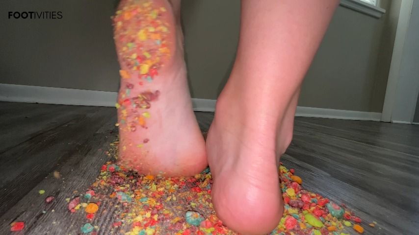 Feet Crushing Cereal - Stomp Fetish