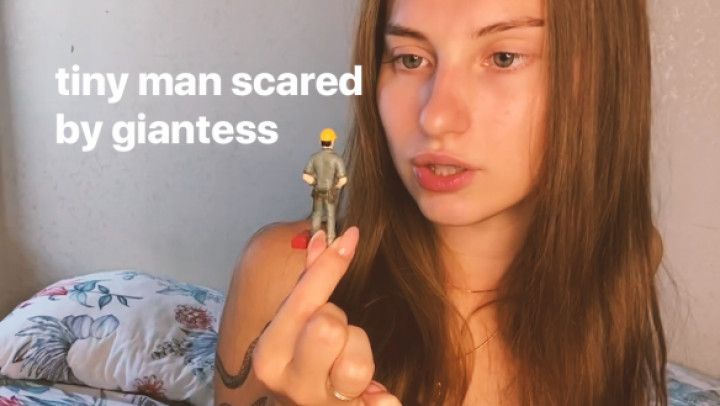 giantess|  tiny man fell into the trap