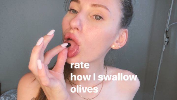 vore with olives | swallowing olives