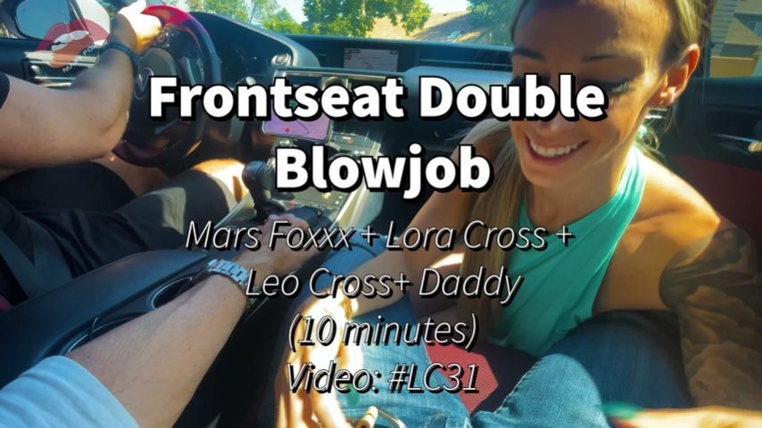 Frontseat Double Blowjob