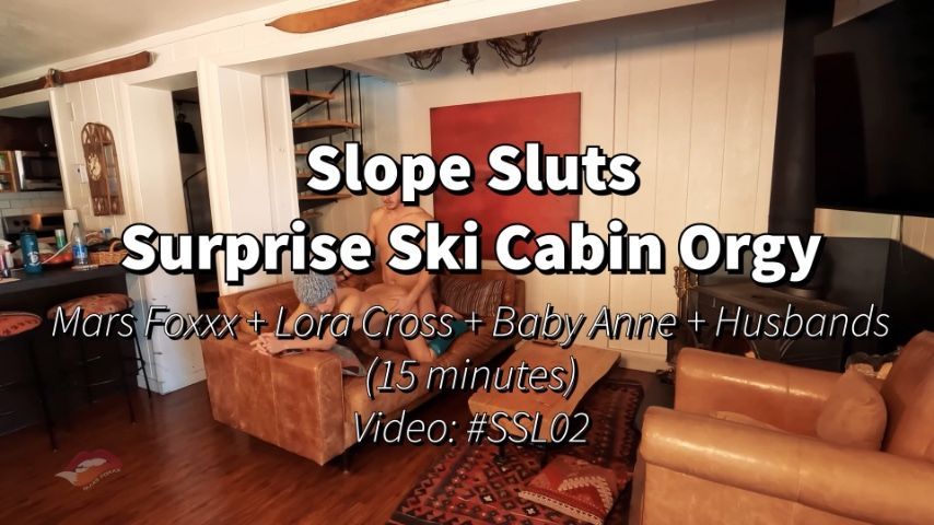 Slope Sluts Cabin Orgy, 3 Couples