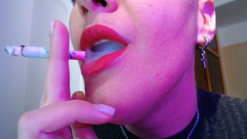 Smoking closeup