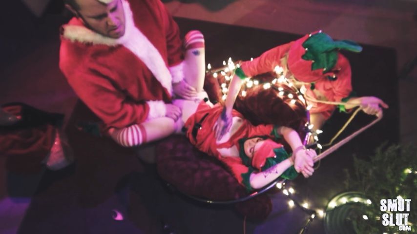 Naughty Elves Get Christmas Spankings