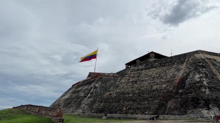 a queen in the castle at Cartagena