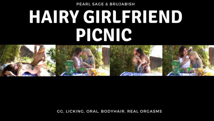 Hairy Girls Naughty Picnic Sex w/Pearl
