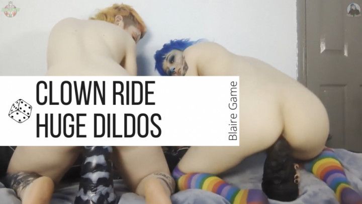 Clowns Ride HUGE Dildos