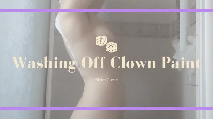 Washing Off Cum and Clown Paint