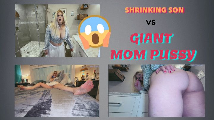 PATHETIC SHRINKING SON TRIES FUCKING &quot;GIANT MOM PUSSY&quot; - HD