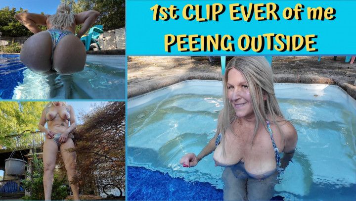 FIRST PEE CLIP OUTSIDE and in the POOL and BODY TOUR