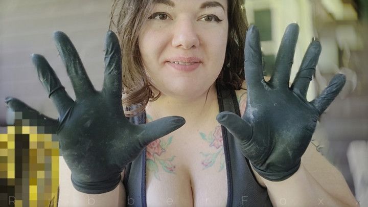 Cum on Gloves Cigarette Smoking + Pervert Humiliation