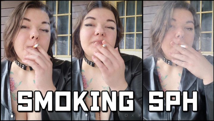 Smoking SPH + POV Handjob in Latex