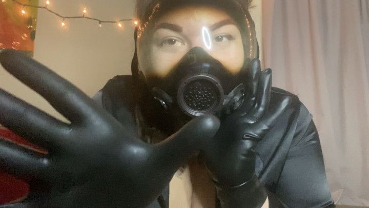 Gloved GasMask BreathPlay with you