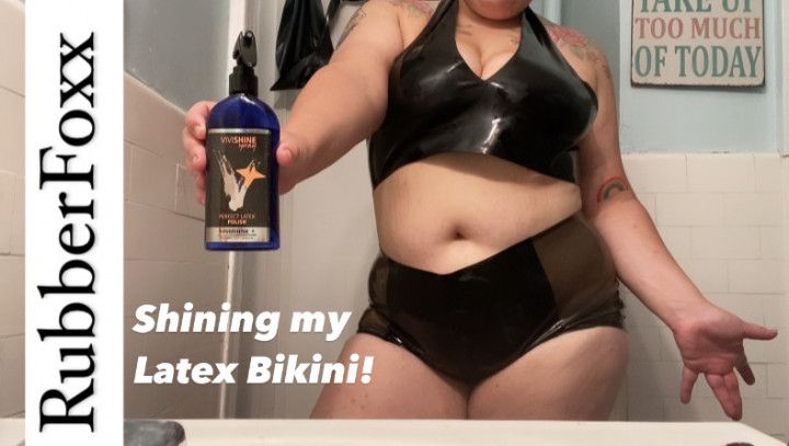 BBW Latex Polishing + Wedgie