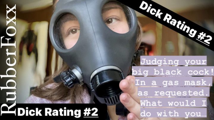 BBC Dick Rating in Gas Mask