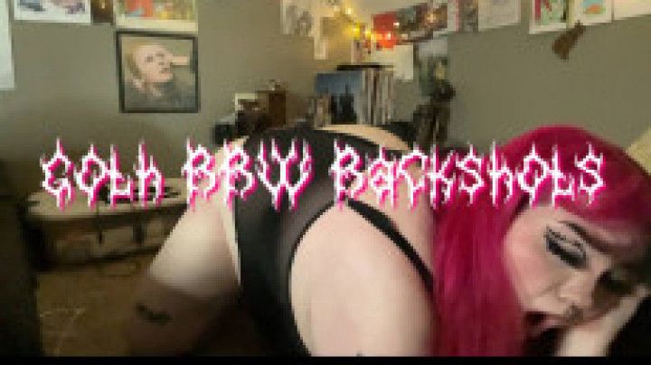 Goth BBW Fuck Machine Backshots