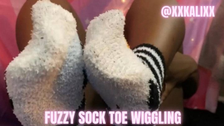 FUZZY SOCK TOE WIGGLING BBW