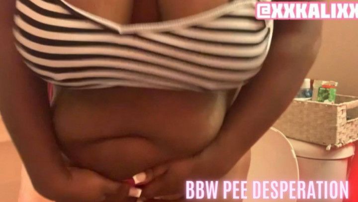 BBW PEE DESPERATION