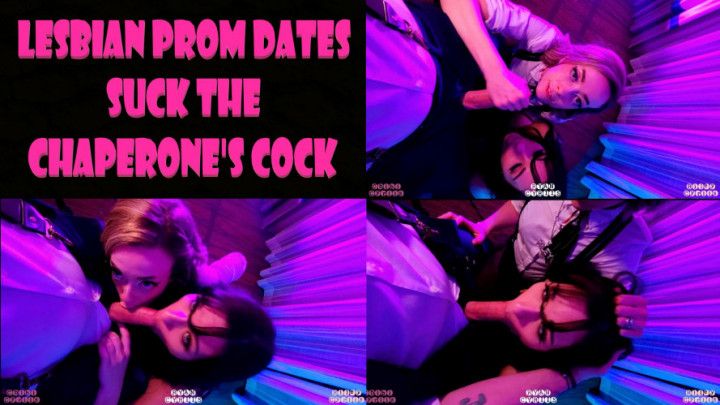 Lesbian Prom Dates Suck the Chaperone's Cock