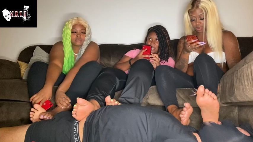 3 Ebony Doms &amp; 1 Footstool