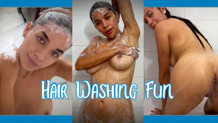 Hair washing fun