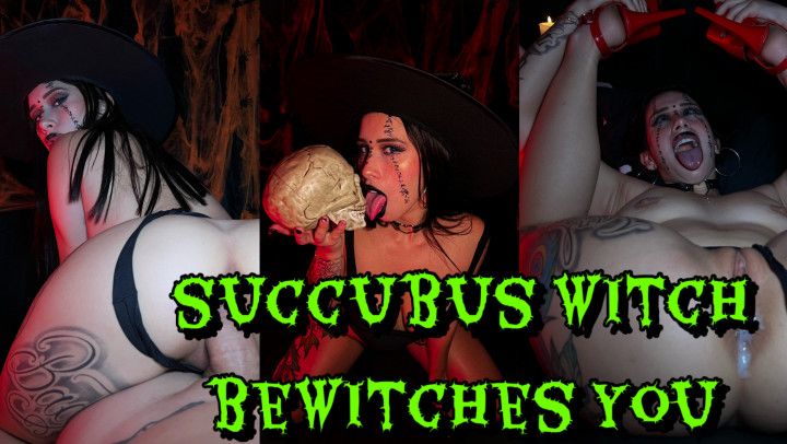 Halloween Special: Succubus Witch Summons Monster Cock