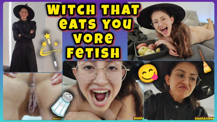 COSPLAYING WITCH THAT EATS YOUR ASS VORE DEVOUR FOOD FETISH
