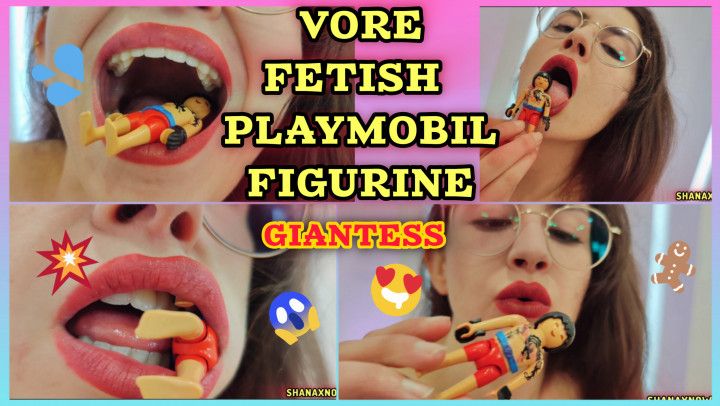 VORE FETISH PLAYMOBIL FIGURINE UVULA EATEN BY GIANTESS