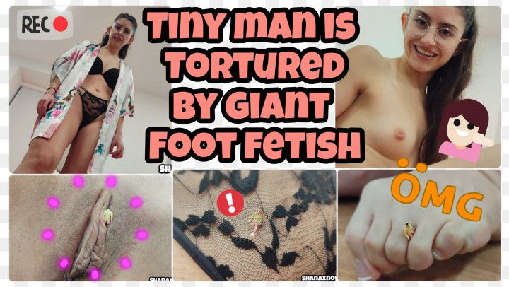 TINY MAN IS PUNISHED FEMALE DOMINATION GIANT FOOT FETISH