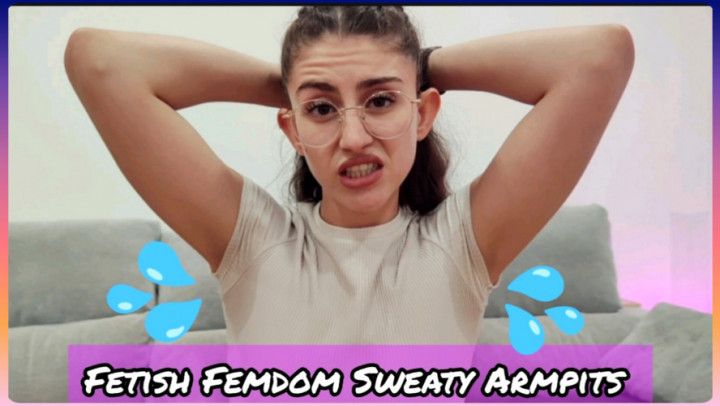 FEMDOM REAL SWEATY ARMPITS SNIFFING FETISH FEMALE DOMINATION