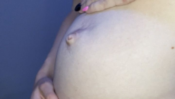 Outie belly button tease