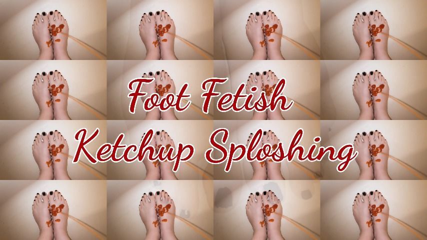 WAM Foot Fetish Ketchup Sploshing