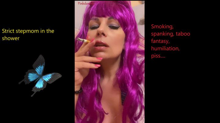 Strict stepmom smokes and punishes you