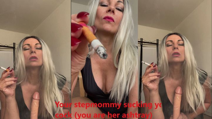 Your stepmommy sucking your cock you ar