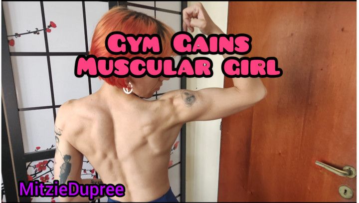 Gym Gains Muscular Girl