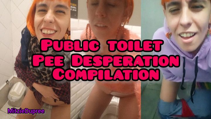 Public Toilet pee desperation compilatio