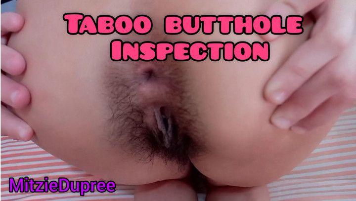 Taboo butthole inspection