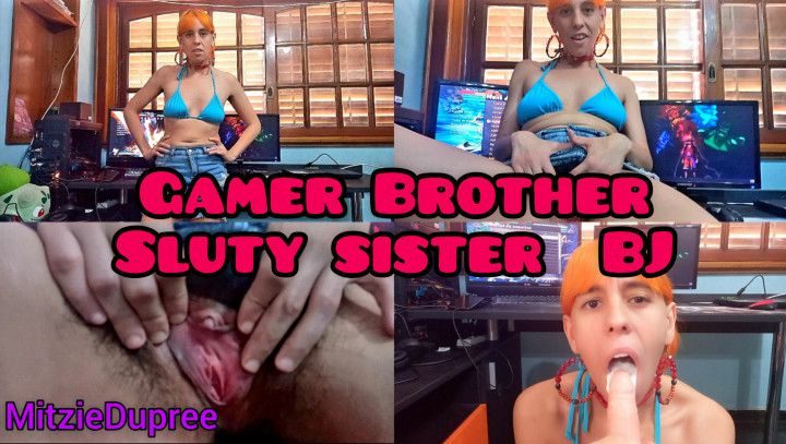 Gamer Brother Sluty Sister BJ