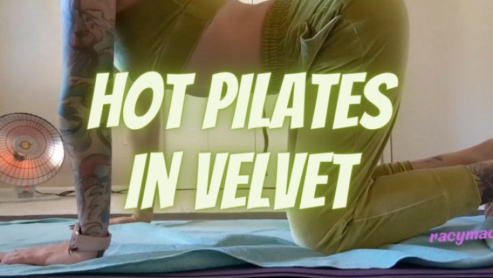 Busty Girl Does Hot Pilates In Velvet