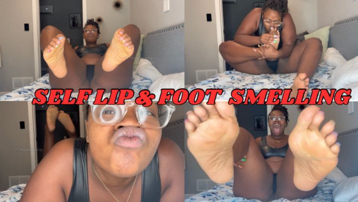 Self lip &amp; foot smelling