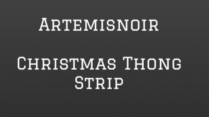 Christmas Thong Strip