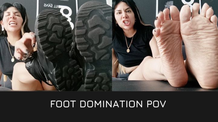 Foot domination POV